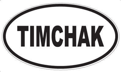 TIMCHAK - Oval Sticker