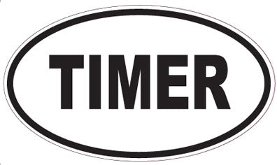 TIMER - Oval Sticker