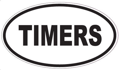 TIMERS - Oval Sticker