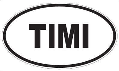 TIMI - Oval Sticker