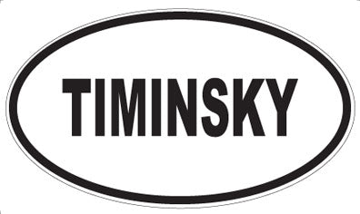 TIMINSKY - Oval Magnet