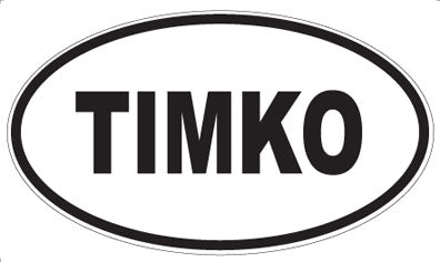 TIMKO - Oval Sticker