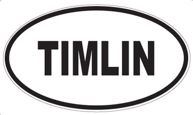 TIMLIN - Oval Sticker