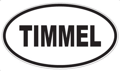 TIMMEL - Oval Sticker
