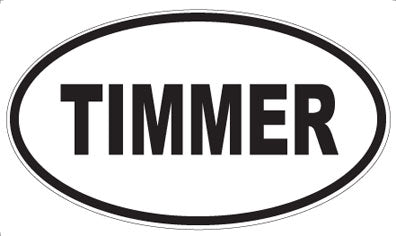 TIMMER - Oval Sticker