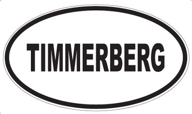TIMMERBERG - Oval Magnet