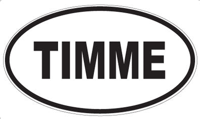 TIMME - Oval Magnet