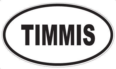 TIMMIS - Oval Sticker