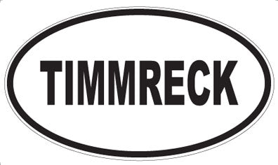 TIMMRECK - Oval Sticker