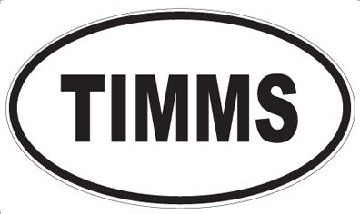 TIMMS - Oval Magnet
