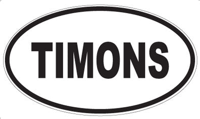 TIMONS - Oval Magnet