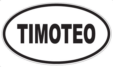 TIMOTEO - Oval Sticker