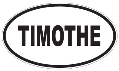 TIMOTHE - Oval Sticker