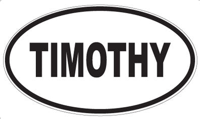 TIMOTHY - Oval Magnet