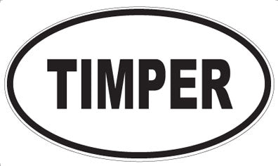 TIMPER - Oval Magnet