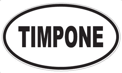 TIMPONE - Oval Magnet