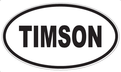 TIMSON - Oval Sticker
