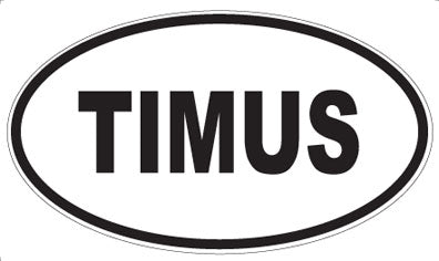 TIMUS - Oval Sticker