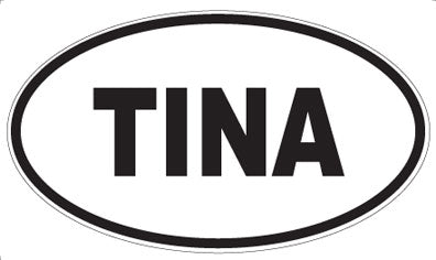 TINA - Oval Sticker
