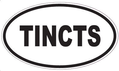 TINCTS - Oval Sticker