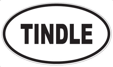 TINDLE - Oval Magnet
