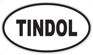 TINDOL - Oval Sticker