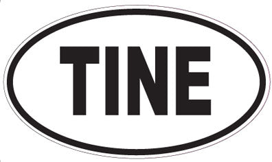 TINE - Oval Sticker
