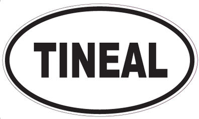 TINEAL - Oval Sticker