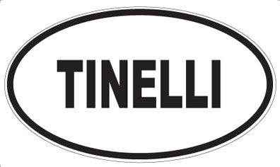 TINELLI - Oval Sticker