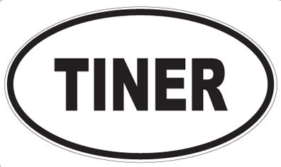 TINER - Oval Magnet