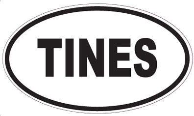 TINES - Oval Sticker