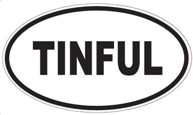 TINFUL - Oval Sticker