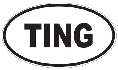 TING - Oval Sticker