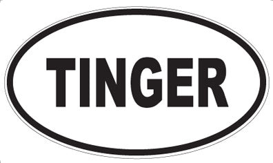 TINGER - Oval Magnet