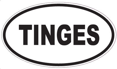 TINGES - Oval Sticker