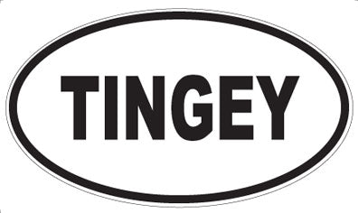 TINGEY - Oval Magnet