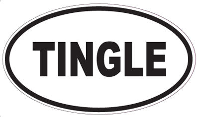 TINGLE - Oval Sticker