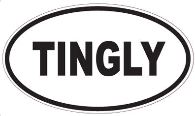 TINGLY - Oval Sticker