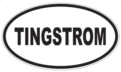 TINGSTROM - Oval Sticker