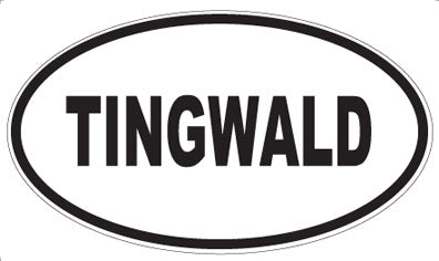 TINGWALD - Oval Sticker