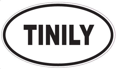 TINILY - Oval Sticker