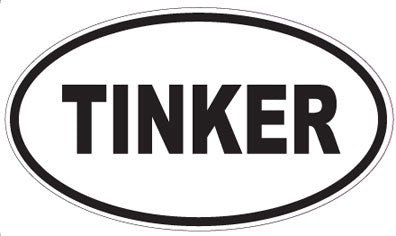 TINKER - Oval Sticker