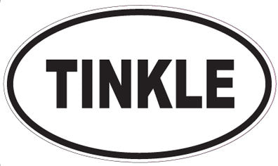 TINKLE - Oval Sticker