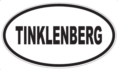 TINKLENBERG - Oval Sticker