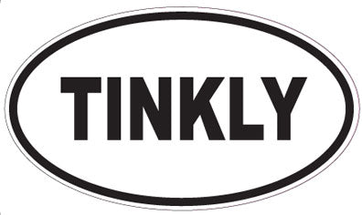 TINKLY - Oval Sticker