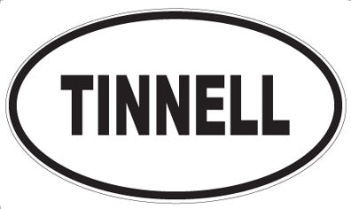 TINNELL - Oval Sticker