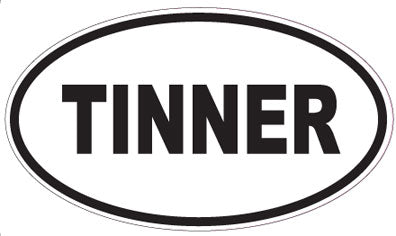 TINNER - Oval Sticker