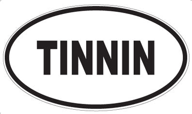 TINNIN - Oval Sticker