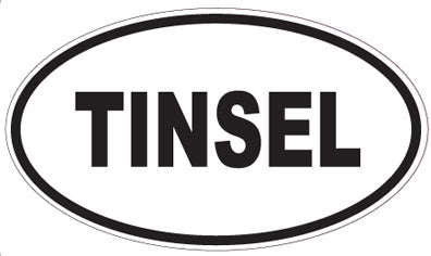 TINSEL - Oval Sticker