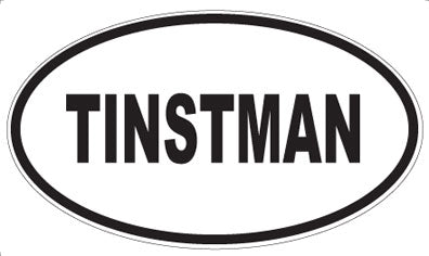 TINSTMAN - Oval Sticker